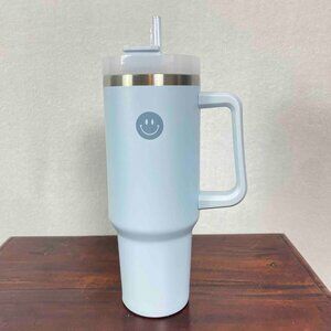 Altar'd State NWT Light Blue Smiley Face 40oz Tumber